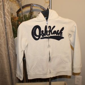 Oshkosh B'gosh White Zip Hoodie